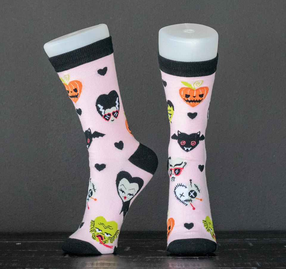 Classic Monster Pastel Socks – Wholesale: Spooky Cat Press