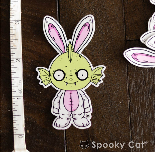 Bunny Creature Diecut Sticker