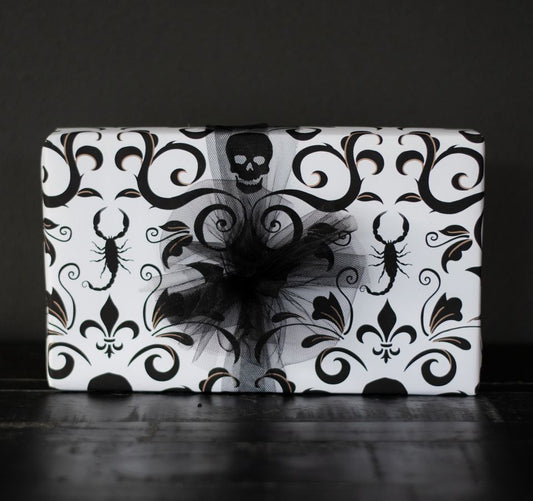 Gothic Damask Gift Wrap