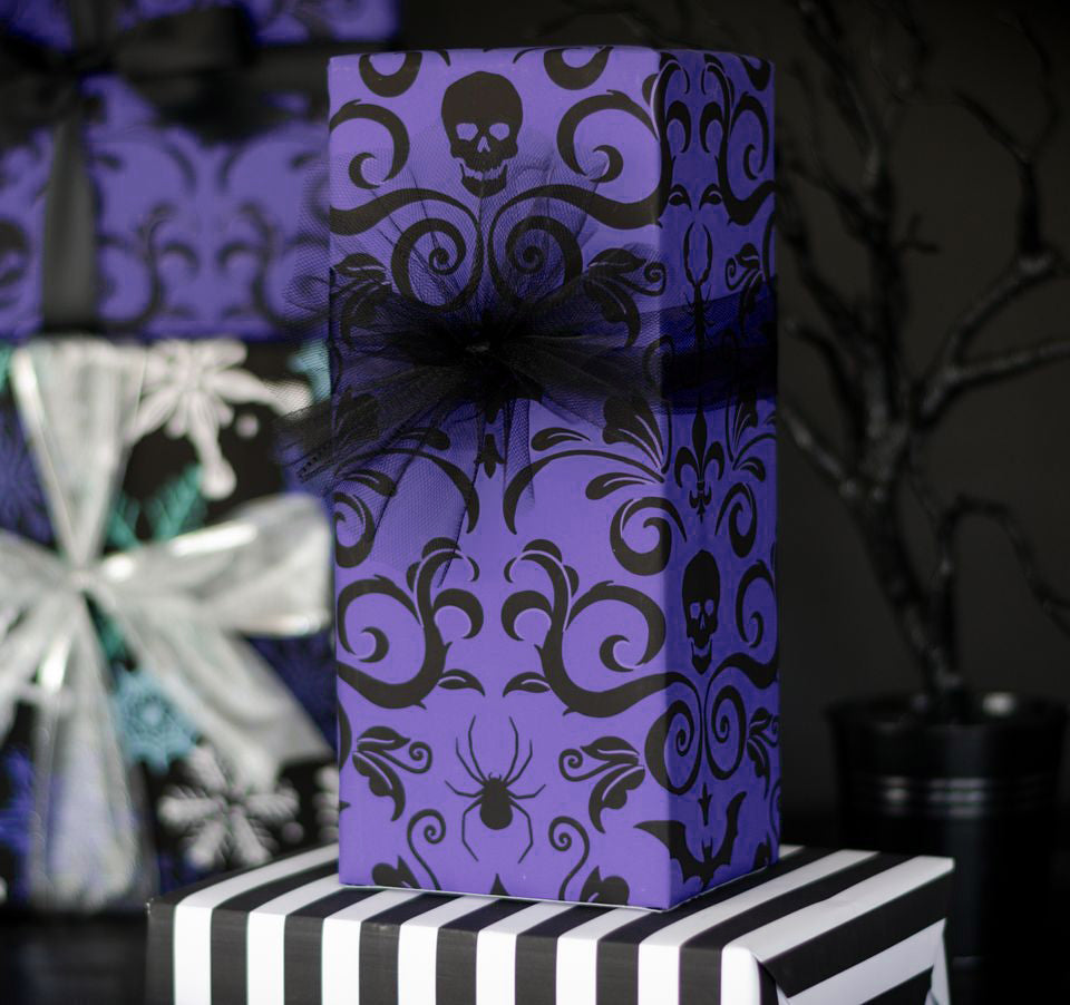 Gothic Damask Gift Wrap