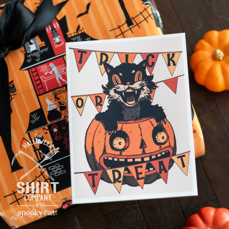 Halloween Shirt Company Vamp Kitty Halloween Card