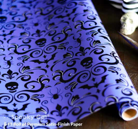 Gothic Damask Gift Wrap