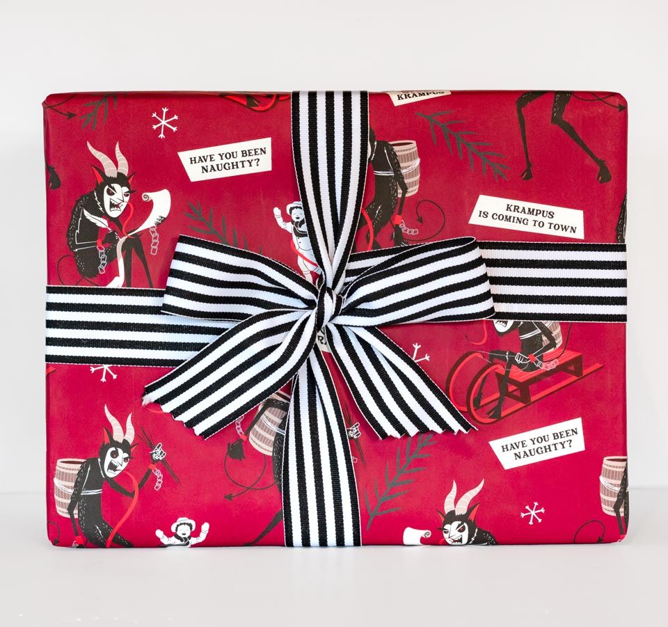 Merry Krampus Krampusnacht Gift Wrapping Paper