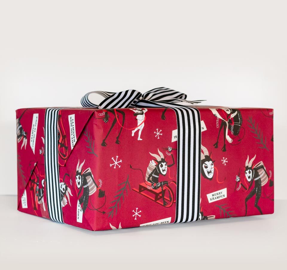 Merry Krampus Krampusnacht Gift Wrapping Paper